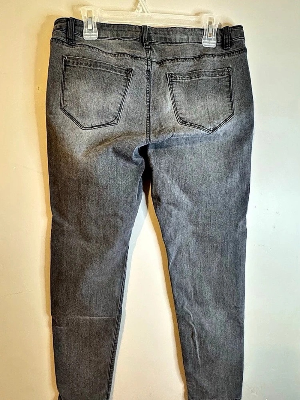 Kensie Knockout Skinny Gray Skinny Jeans Waist 31, Sz 12 - Picture 2 of 5